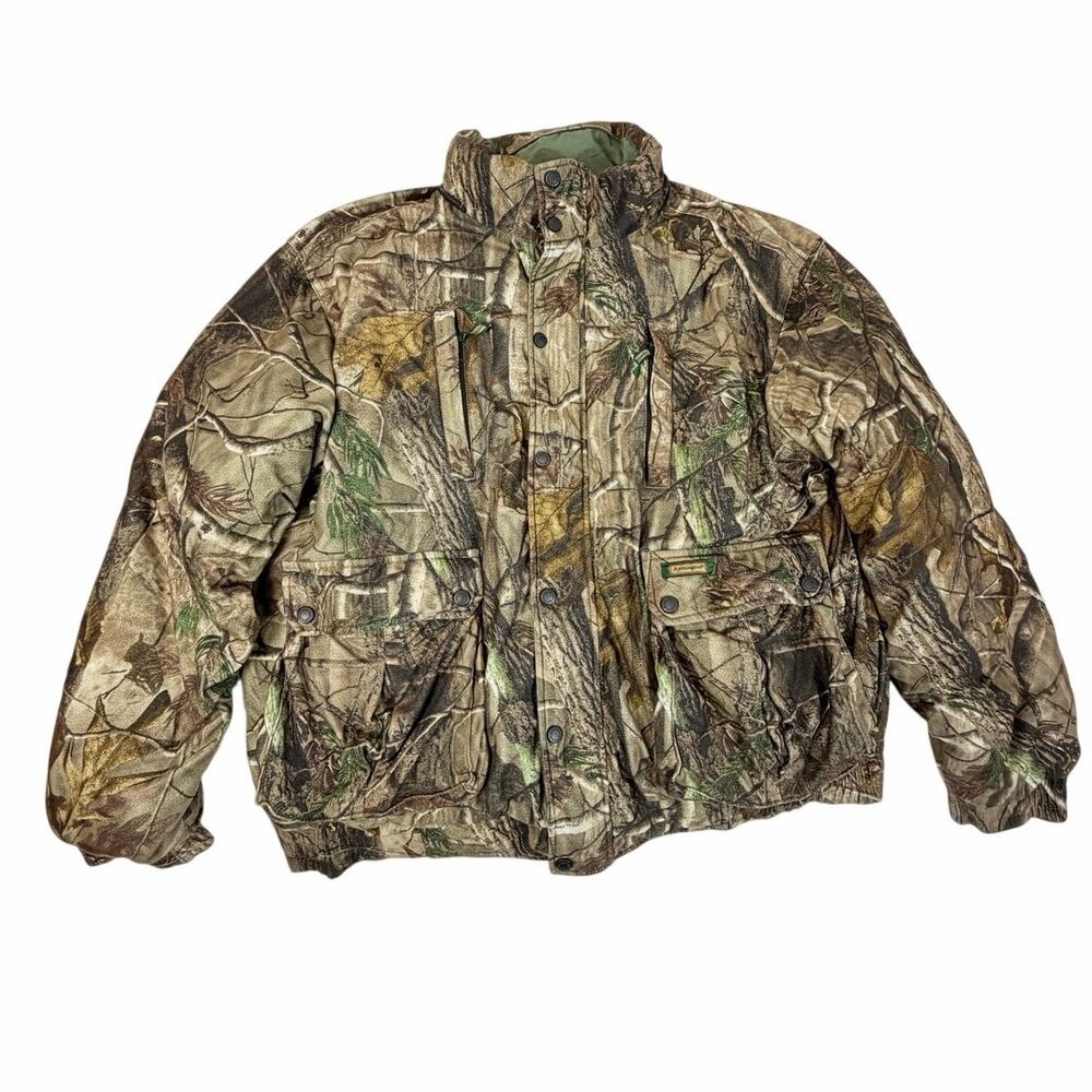 Remington Reversible Camo Puffer Jacket Mens XL Hunting Insulated Realtree